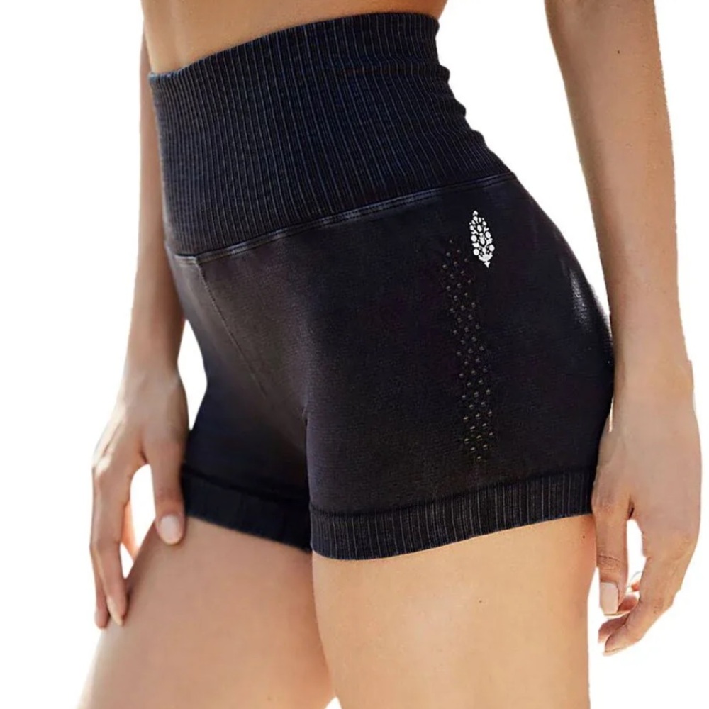 FP Movement Good Karma Shorts in washed black